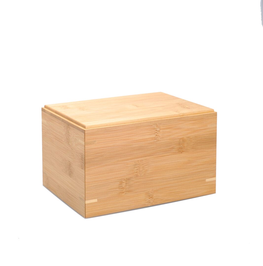Natural bamboo urn